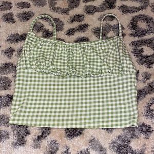 Kendall & Kylie, Ruched Green tank